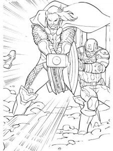Thor coloring page 8 - Free printable
