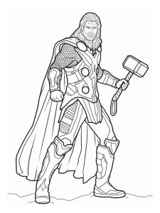 Thor coloring page 27 - Free printable