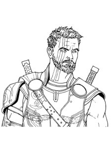 Thor coloring page 25 - Free printable