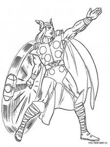 Thor coloring page 28 - Free printable