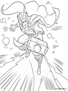 Thor coloring page 37 - Free printable