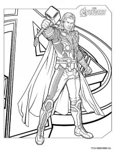 Thor coloring page 32 - Free printable