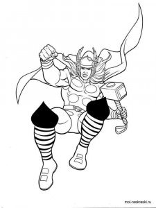 Thor coloring page 33 - Free printable