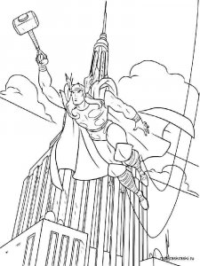 Thor coloring page 36 - Free printable