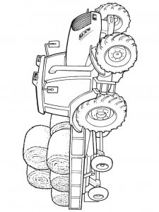 Tractor and Trailer coloring page 11 - Free printable