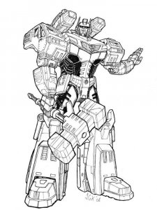 Transformers coloring page 64 - Free printable