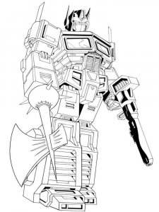 Transformers coloring page 84 - Free printable