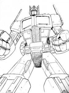 Transformers coloring page 15 - Free printable