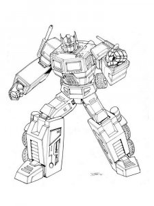 Transformers coloring page 35 - Free printable