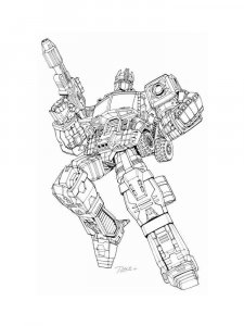 Transformers coloring page 46 - Free printable