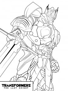 Transformers: The Last Knight Coloring Page