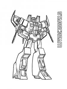 Starscream Coloring Page