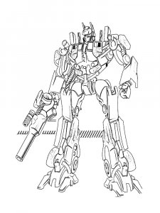 Transformer Robot Coloring Page
