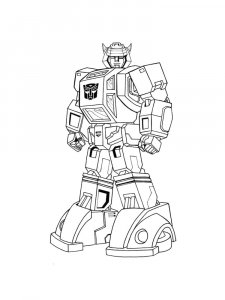 Autobot Robot Coloring Page