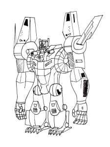 Flying Transformer Coloring Page