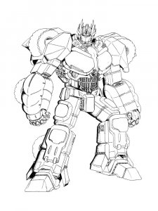 Big Transformer Coloring Page