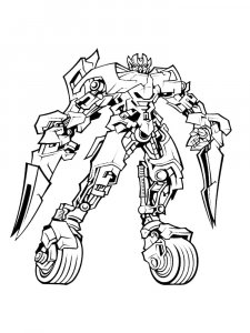 Sideswipe Transformer Coloring Page