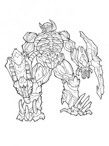 Shockwave Transformer Coloring Page