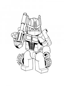 Optimus Prime Toy Coloring Page
