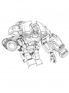 Powerful Transformer Coloring Page