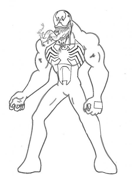 Venom coloring pages