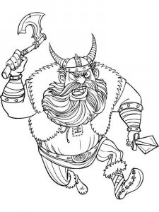 Viking coloring page 13 - Free printable