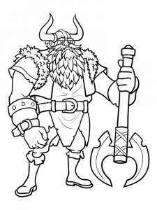 Viking coloring page 24 - Free printable