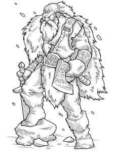 Viking coloring page 26 - Free printable