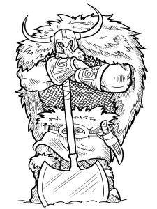 Viking coloring page 27 - Free printable