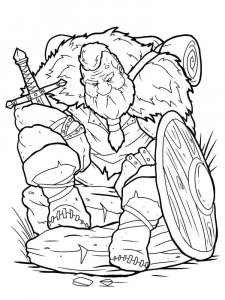 Viking coloring page 28 - Free printable