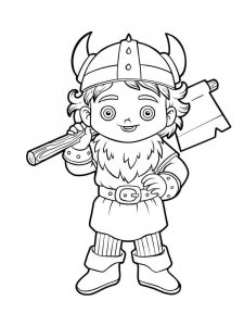 Viking coloring page 30 - Free printable