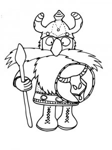 Viking coloring page 4 - Free printable