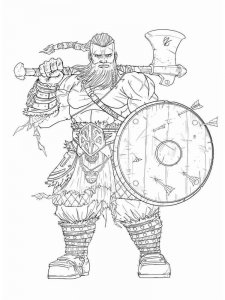 Viking coloring page 6 - Free printable