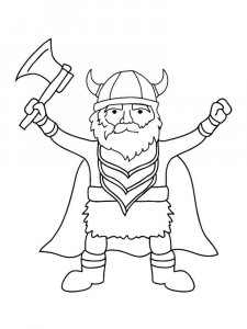Viking coloring page 7 - Free printable