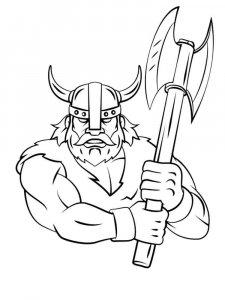 Viking coloring page 9 - Free printable