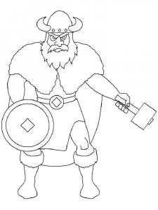 Viking coloring page 36 - Free printable