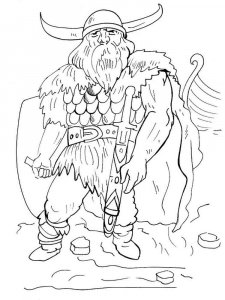 Viking coloring page 39 - Free printable