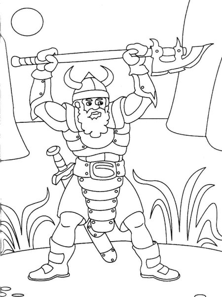 Viking coloring pages