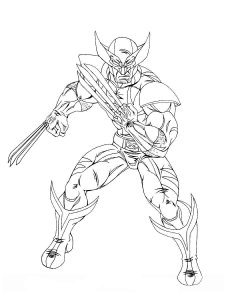 Wolverine coloring page 29 - Free printable