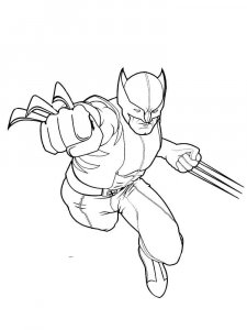 Wolverine coloring page 31 - Free printable