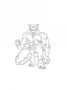 Wolverine coloring page 19 - Free printable
