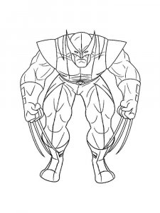 Wolverine coloring page 20 - Free printable