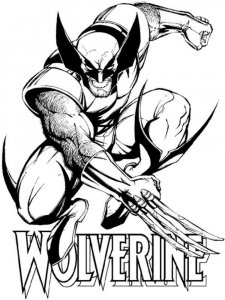 Wolverine coloring page 13 - Free printable