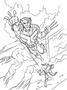 Wolverine coloring page 17 - Free printable