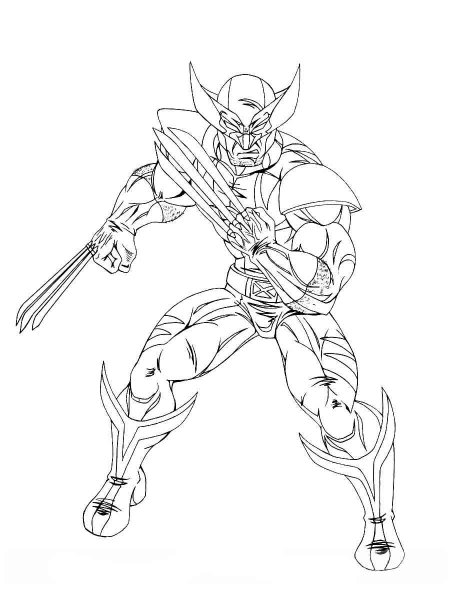 Wolverine coloring pages