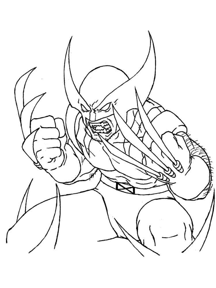 Download 317+ Cartoon Wolverine Coloring Pages PNG PDF File - Free t
