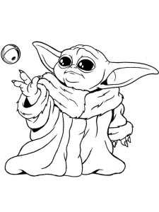 Yoda coloring page 18 - Free printable