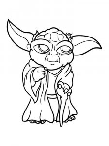 Yoda coloring page 2 - Free printable
