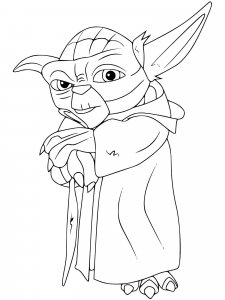 Yoda coloring page 24 - Free printable