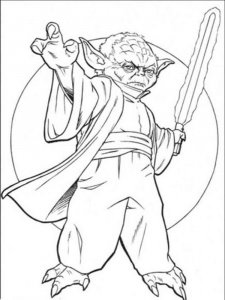 Yoda coloring page 26 - Free printable